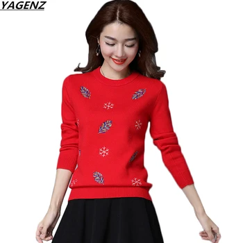 2018 New Autumn Winter Women Sweaters Long-sleeved Round Neck Pullover Embroidery Knit Sweater Women Casual Tops Heat Sell K753
2018 New Autumn Winter Women Sweaters Long-sleeved Round Neck Pullover Embroidery Knit Sweater Women Casual Tops Heat Sell K753