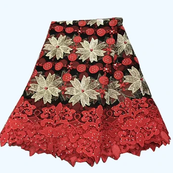 Gold Flower Design Guipure Stones Embroidery Dress Black Evening Dress Net Lace Fabric For Nigerian Party X397-02
Gold Flower Design Guipure Stones Embroidery Dress Black Evening Dress Net Lace Fabric For Nigerian Party X397-02