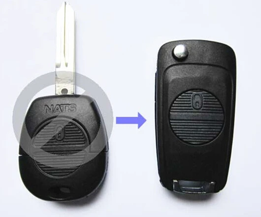 Nissan modified Replacement flip remote key shell Blanks 2 buttons for Nissan A33 Key Case (5)