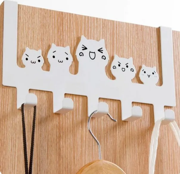 Cat wall hook decorative door hanger white black kitchen hook bags organizer hanger 5
Cat wall hook decorative door hanger white black kitchen hook bags organizer hanger 5