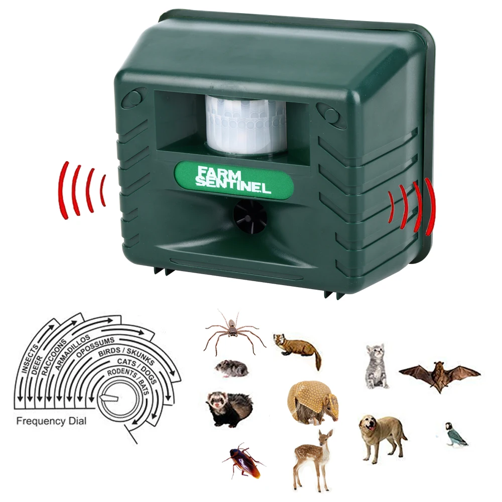 High-Power Ultrasonic Electronic Repeller Pest Animal Expel Birds Dogs Analog Alarm Sound Intelligent Electronic Rodent Repeller
High-Power Ultrasonic Electronic Repeller Pest Animal Expel Birds Dogs Analog Alarm Sound Intelligent Electronic Rodent Repeller