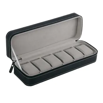 Portable 6 Slots PU Leather Watch Box Storage Organizer With Zipper Classic Style Multi-functional Bracelet Display Case
Portable 6 Slots PU Leather Watch Box Storage Organizer With Zipper Classic Style Multi-functional Bracelet Display Case