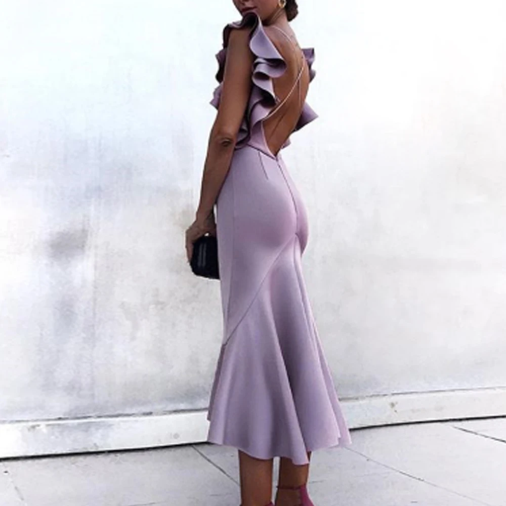 Yesexy 2019 Women Sexy Dress Butterfly Sleeve Backless Cross Dresses Female Solid Color Ruffles Party Dress Vestdios VR18451
Yesexy 2019 Women Sexy Dress Butterfly Sleeve Backless Cross Dresses Female Solid Color Ruffles Party Dress Vestdios VR18451