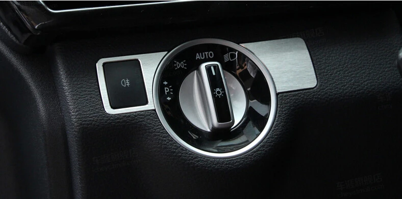 car styling headlight button cover trim for mercedes benz c class w204 car accessory (2).jpg