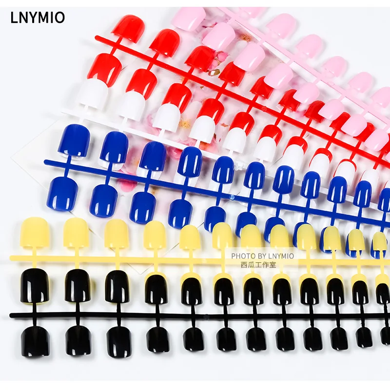 Color false nail , square false nail 24 pcs/ set red pink black etc for daily use
Color false nail , square false nail 24 pcs/ set red pink black etc for daily use