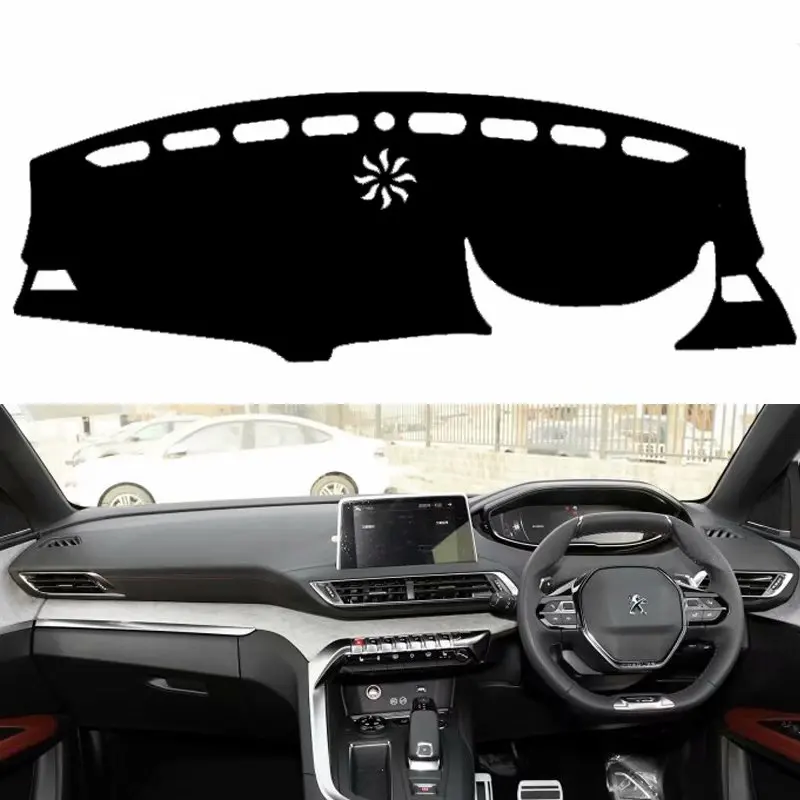 Для Peugeot 3008 2016 2017 2018 2019 Чехлы для стайлинга автомобиля коврик приборной панели