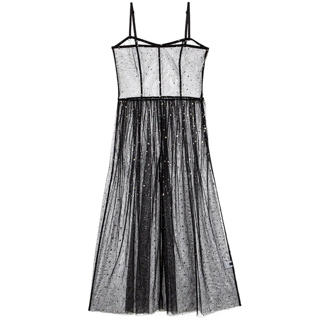 Jaycosin clothes Womens Sexy Dresses Fashion Stars Perspective Mesh Gauze Backless Camisole Long black Dress
Jaycosin clothes Womens Sexy Dresses Fashion Stars Perspective Mesh Gauze Backless Camisole Long black Dress
