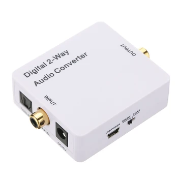 Digital 2-way Audio Converter Optical Toslink SPDIF / Coaxial Bidirectional Converter Audio Signal Amplifier Splitter Switcher
Digital 2-way Audio Converter Optical Toslink SPDIF / Coaxial Bidirectional Converter Audio Signal Amplifier Splitter Switcher