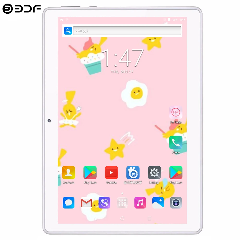 BDF 10 Inch Tablets Android 8.1 Octa Core RAM 4GB ROM 64GB Dual Camera 5.0MP Dual SIM 4G LTE Tablet PC WiFi Bluetooth Phone Tab
BDF 10 Inch Tablets Android 8.1 Octa Core RAM 4GB ROM 64GB Dual Camera 5.0MP Dual SIM 4G LTE Tablet PC WiFi Bluetooth Phone Tab