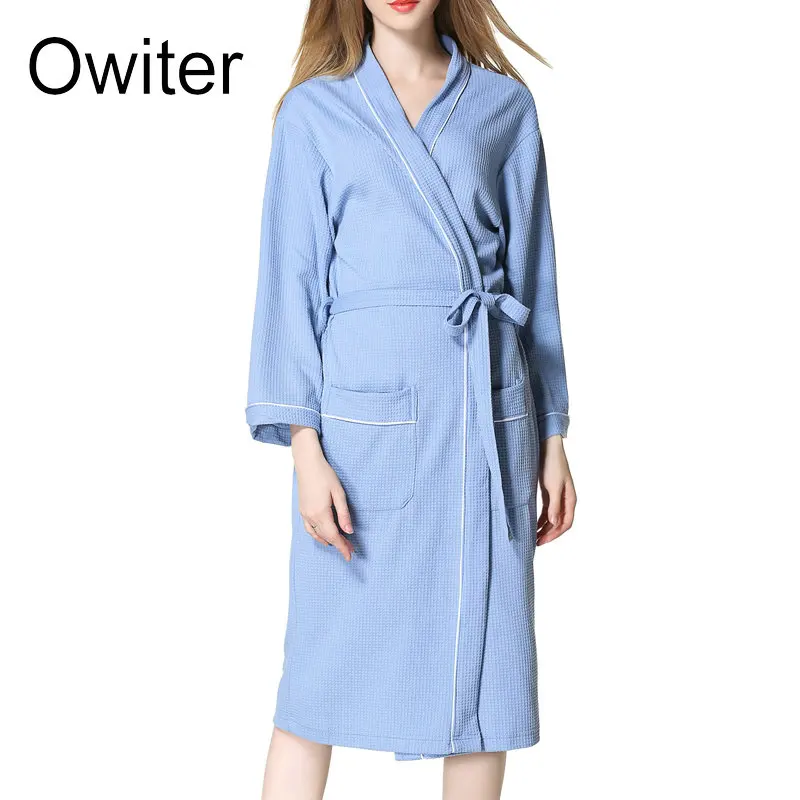 Owiter Women's Waffle Robes Nightgown Robe Knee-Length Nightwear Sleepwear Cotton Kimono Bathrobe with Pocket Clothes Bath Robe
Owiter Women's Waffle Robes Nightgown Robe Knee-Length Nightwear Sleepwear Cotton Kimono Bathrobe with Pocket Clothes Bath Robe