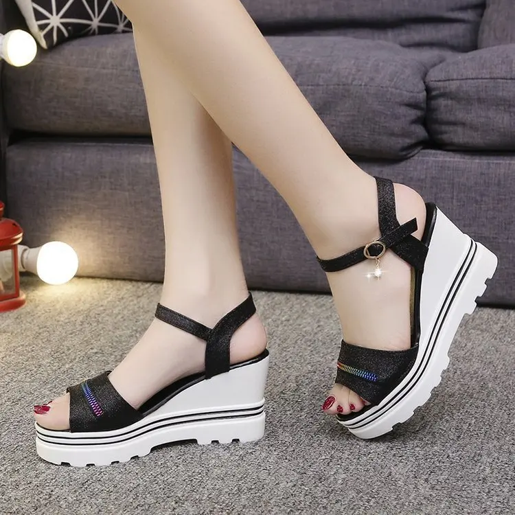 2019 Summer Women's Shoes Flat Casual Sandals Platform Shoes Wedges(6-8cm) Buckle Strap Sandals Round-toe Open Toe EUR 35-40
2019 Summer Women's Shoes Flat Casual Sandals Platform Shoes Wedges(6-8cm) Buckle Strap Sandals Round-toe Open Toe EUR 35-40