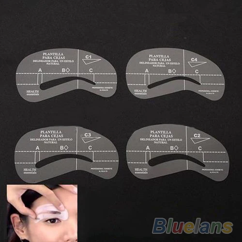 4pcs/set Styles Grooming Stencil Kit Make Up MakeUp Shaping DIY Beauty Eyebrow Template Stencils Tools Accessories 02IG 2O4P
4pcs/set Styles Grooming Stencil Kit Make Up MakeUp Shaping DIY Beauty Eyebrow Template Stencils Tools Accessories 02IG 2O4P