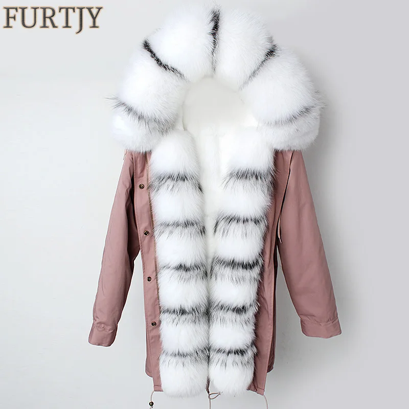 Real Fur Coat Winter Jacket Women Long Parka Natural fox Fur Collar Hood Real Rex Rabbit Fur Liner loose coat ins fashion new
Real Fur Coat Winter Jacket Women Long Parka Natural fox Fur Collar Hood Real Rex Rabbit Fur Liner loose coat ins fashion new