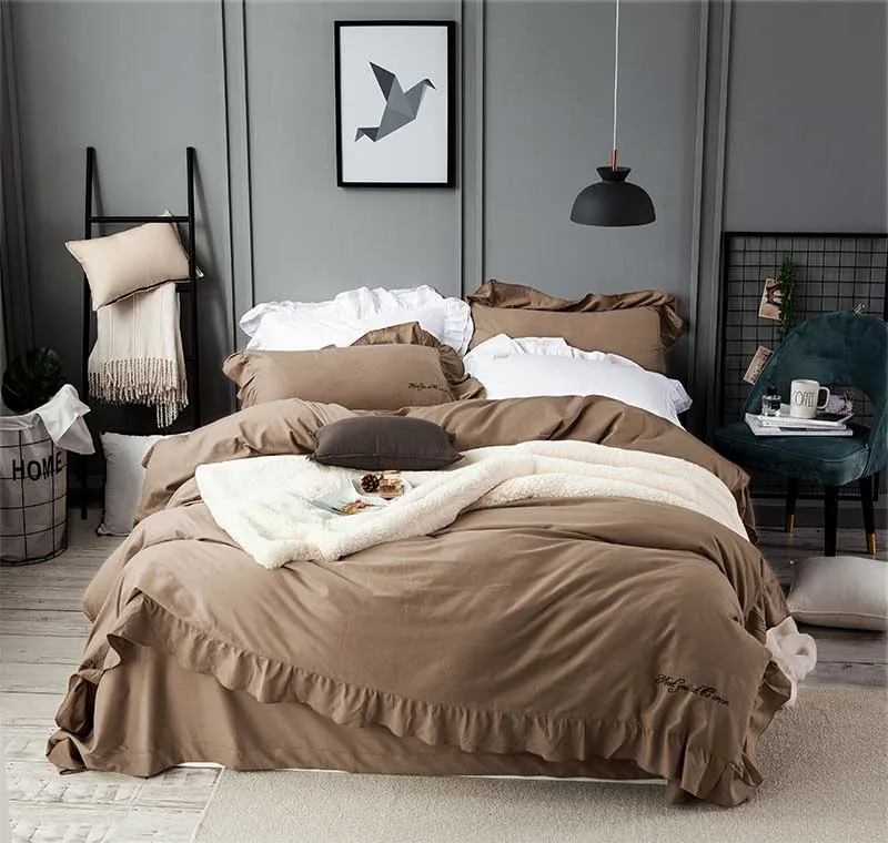 Winter thickening pure color duvet cover set comforter cover bedsheet Pillowcase 4pc bedding sets queen king size 100% Cotton
Winter thickening pure color duvet cover set comforter cover bedsheet Pillowcase 4pc bedding sets queen king size 100% Cotton