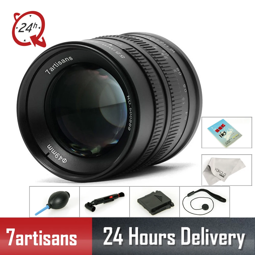 7artisans 55mm F1.4 Large Aperture Portrait Manual Focus Micro Camera Lens Fit for Canon EOS-M Fuji X-T1 X-M1 Sony A6500 A6300
7artisans 55mm F1.4 Large Aperture Portrait Manual Focus Micro Camera Lens Fit for Canon EOS-M Fuji X-T1 X-M1 Sony A6500 A6300