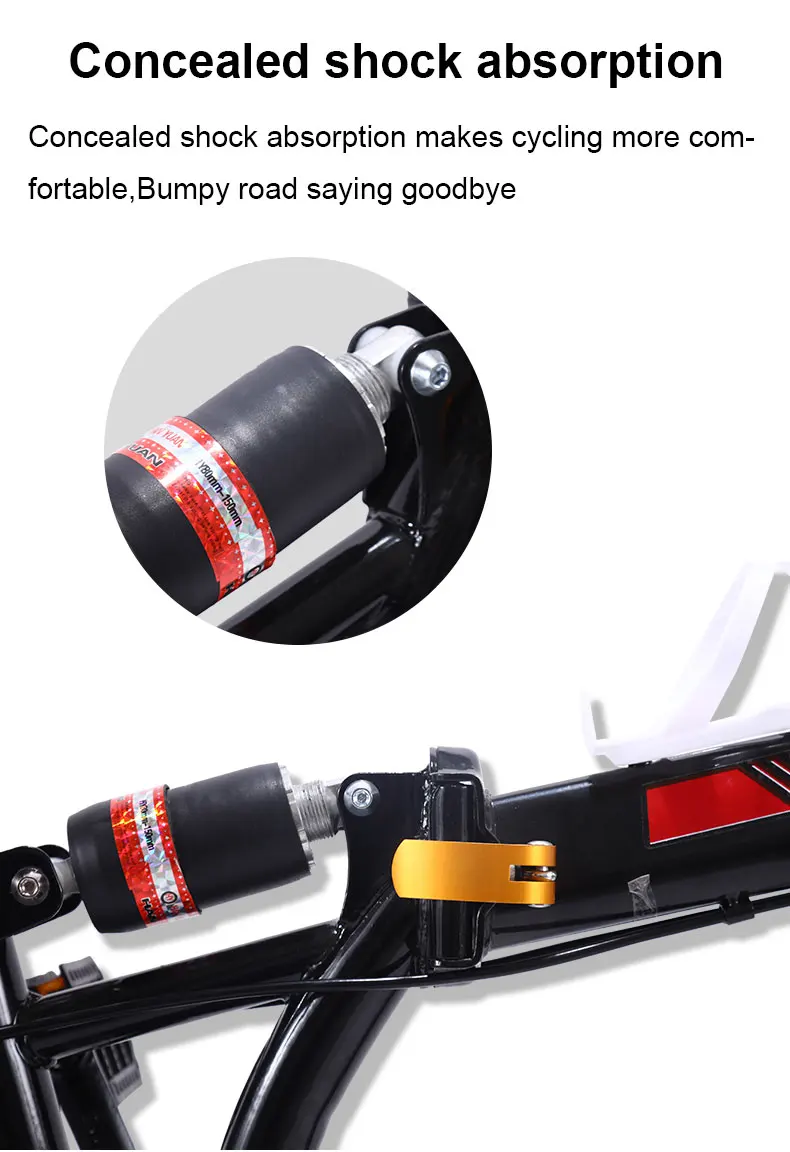 Top 16/20 inch Folding Bicycle Ultra Light Portable One Wheel Shifting Shock Absorber Mini Bike Adult Student 3 Top 16/20 inch Folding Bicycle Ultra Light Portable One Wheel Shifting Shock Absorber Mini Bike Adult Student 3