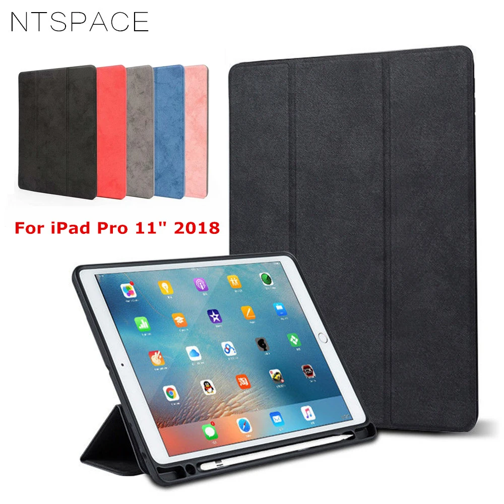 NTSPACE Magnetic Stand Silicone Shockproof Case For Apple iPad Pro 11 2018 With Pencil Slot Holder PU Leather Smart Cover Case
NTSPACE Magnetic Stand Silicone Shockproof Case For Apple iPad Pro 11 2018 With Pencil Slot Holder PU Leather Smart Cover Case