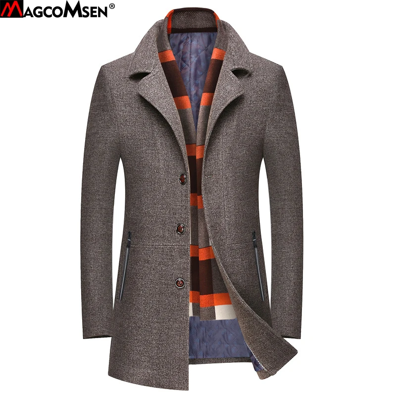 MAGCOMSEN New Winter Wool Coat Slim Fit Blends Jackets Fashion Outerwear Warm Man Casual Jacket Overcoat Pea Coat M-4XL AG-HF-01
MAGCOMSEN New Winter Wool Coat Slim Fit Blends Jackets Fashion Outerwear Warm Man Casual Jacket Overcoat Pea Coat M-4XL AG-HF-01