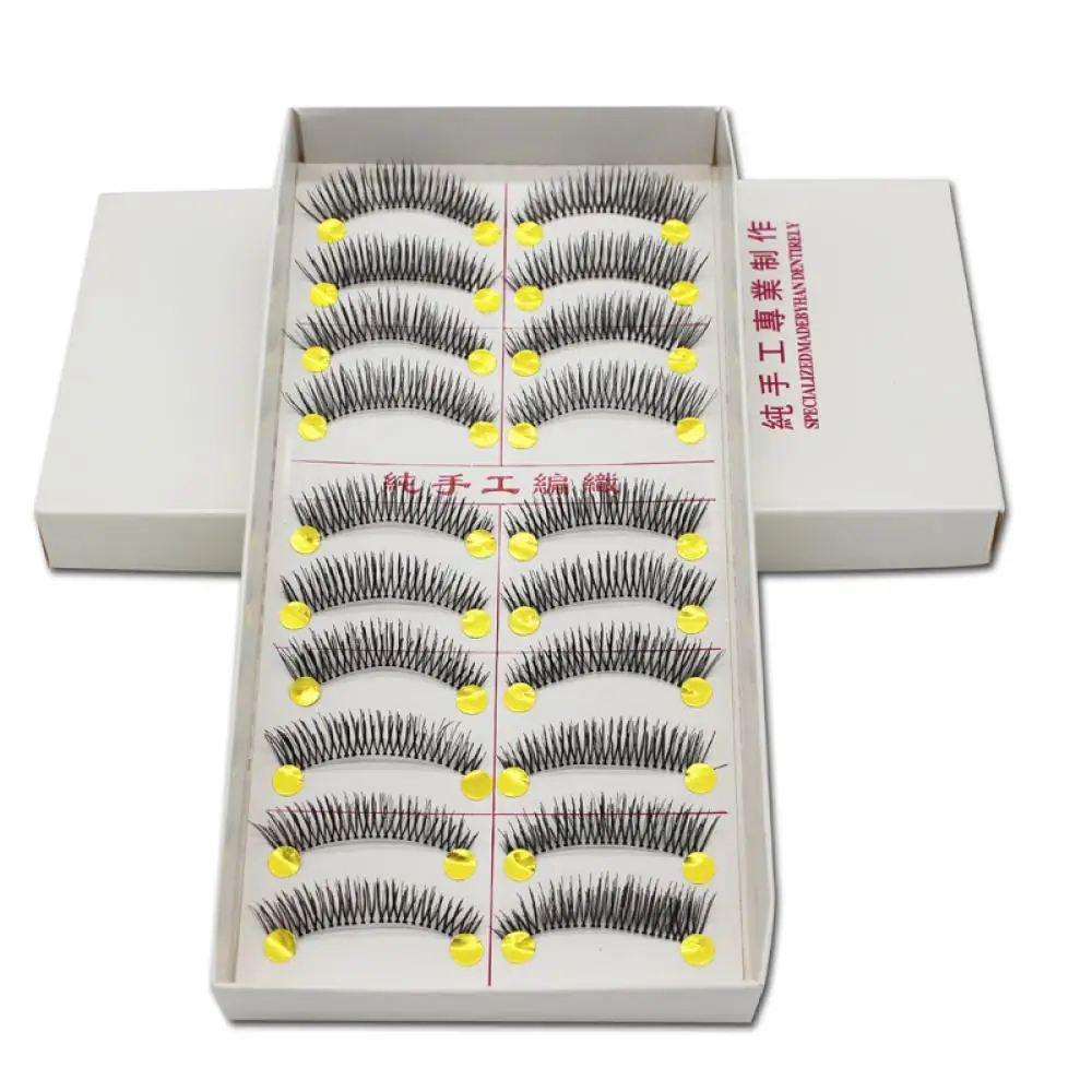 10 Pairs/set Fashion Eye Lashes Makeup maquiagens Handmade eyelashes Natural Long False Eyelashes Fake Eyelash Makeup Tools
10 Pairs/set Fashion Eye Lashes Makeup maquiagens Handmade eyelashes Natural Long False Eyelashes Fake Eyelash Makeup Tools
