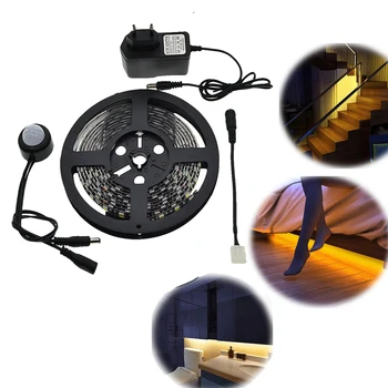 Motion Sensor LED Strip Waterproof 1-5m PIR LED Strip Whtie / Warm White with Automatic Shut Off Timer High Quality Bed Light
Motion Sensor LED Strip Waterproof 1-5m PIR LED Strip Whtie / Warm White with Automatic Shut Off Timer High Quality Bed Light
