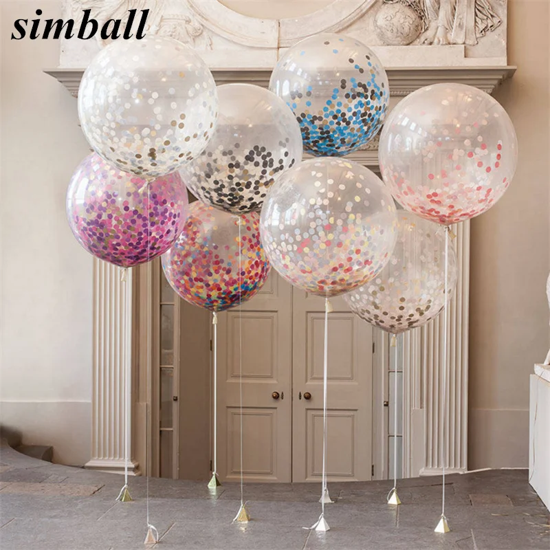 1pcs/lot 18inch Large Confetti Balloon Multicolor Latex Balloons Happy Birthday Party Romantic Wedding Decoration Party Supplies
1pcs/lot 18inch Large Confetti Balloon Multicolor Latex Balloons Happy Birthday Party Romantic Wedding Decoration Party Supplies