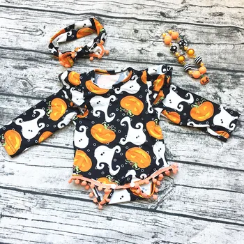 2020 new hot Baby Girl Boutique halloween Pumpkin outfits Romper Pom pom Romper newborn girl halloween baby outfit with necklace
2020 new hot Baby Girl Boutique halloween Pumpkin outfits Romper Pom pom Romper newborn girl halloween baby outfit with necklace