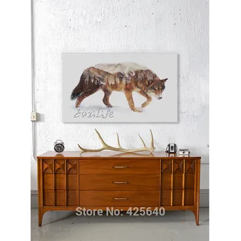 Canvas print animals Wolf printed on the canvas oil painting art wall picture animal print canvas adornment of the sitting room
Canvas print animals Wolf printed on the canvas oil painting art wall picture animal print canvas adornment of the sitting room