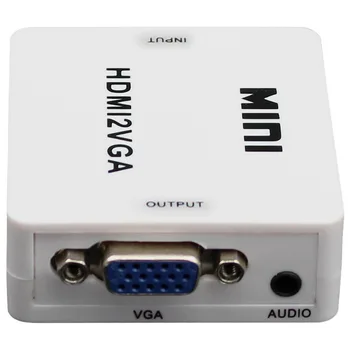 2pcs/lot MINIHDMI to VGA Converter With Audio For PC Laptop to HDTV Projector HDMI2VGA + Audio converter box + Free Shipping
2pcs/lot MINIHDMI to VGA Converter With Audio For PC Laptop to HDTV Projector HDMI2VGA + Audio converter box + Free Shipping