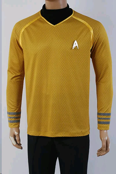 Star Trek Into Darkness Captain Kirk Knit T Shirt Uniform For Adult Men Halloween O-Neck Shirt Loose Cosplay Shirt
Star Trek Into Darkness Captain Kirk Knit T Shirt Uniform For Adult Men Halloween O-Neck Shirt Loose Cosplay Shirt