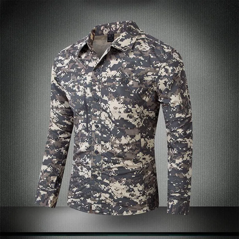 Men s Summer Quick Dry Camouflage Sleeve Detachable Shirt Outdoor Training Climbing Breathable Removable TWO Parts Tactical Tops
Men s Summer Quick Dry Camouflage Sleeve Detachable Shirt Outdoor Training Climbing Breathable Removable TWO Parts Tactical Tops