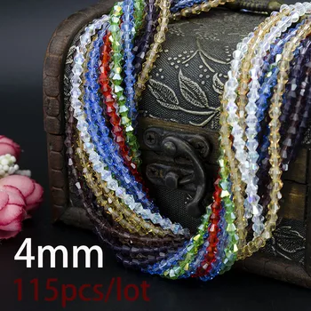High Quality Hot Wholesale AAA Crystal 115Pcs/lot 4mm Bicone Glass Beads 5301 Charm Loose Spacer Bead for DIY Apparel Sewing
High Quality Hot Wholesale AAA Crystal 115Pcs/lot 4mm Bicone Glass Beads 5301 Charm Loose Spacer Bead for DIY Apparel Sewing