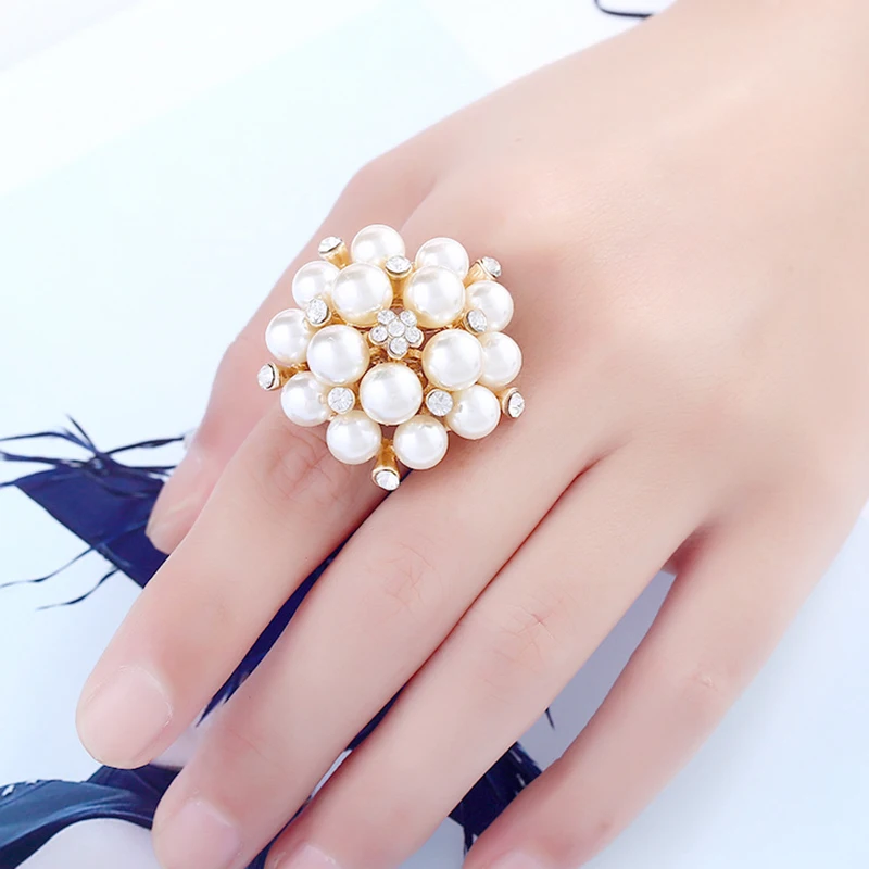 Pearl Adjustable Rings For Women Jewelry Mushroom Shape Gold Rings For Women Couple Engagement Princess Wedding Love Ring
Pearl Adjustable Rings For Women Jewelry Mushroom Shape Gold Rings For Women Couple Engagement Princess Wedding Love Ring