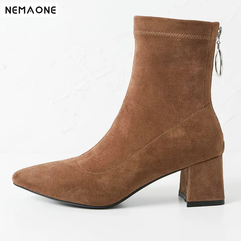NemaoNe Autumn Winter Fashion Woman Boots High Heels women Leather Ankle Boots Sexy Pointed Toe Boots woman
NemaoNe Autumn Winter Fashion Woman Boots High Heels women Leather Ankle Boots Sexy Pointed Toe Boots woman