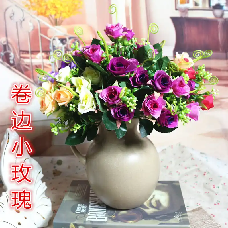 roses artificial flowers fake plants for home wedding decoration