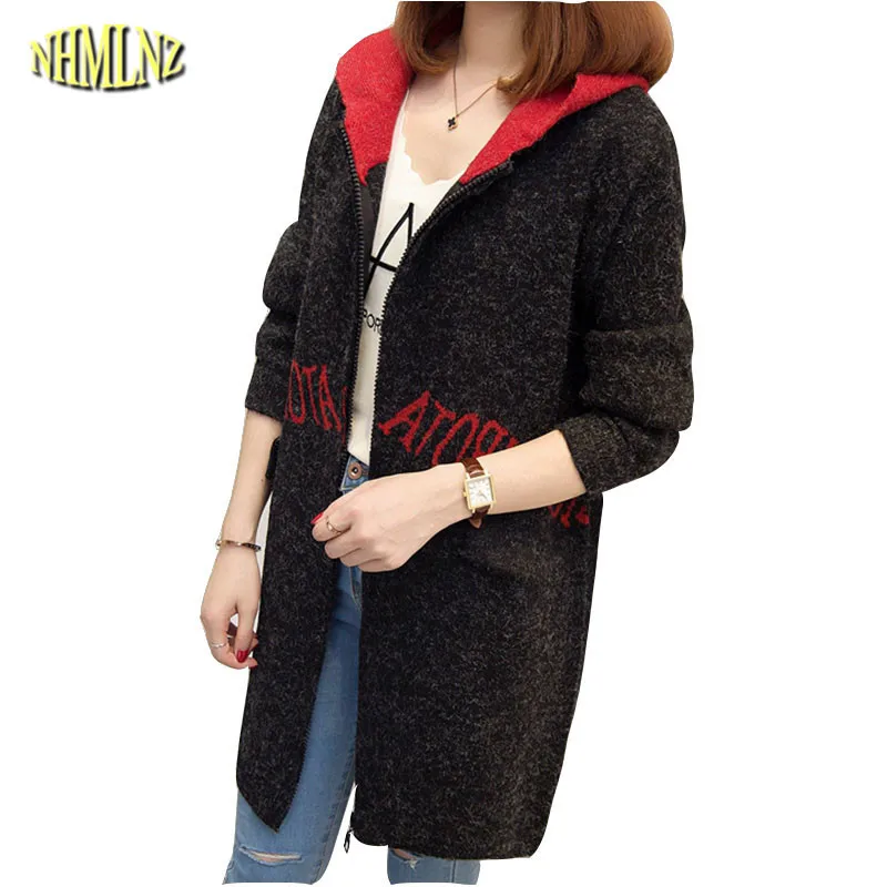 Autumn Winter 2019 New Women Sweater Jacket Long sleeve Zipper Letter Medium long Knitted Slim Fashion Women Coat Casual WUN521
Autumn Winter 2019 New Women Sweater Jacket Long sleeve Zipper Letter Medium long Knitted Slim Fashion Women Coat Casual WUN521