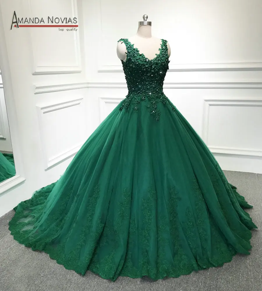 vestidos de noiva verde