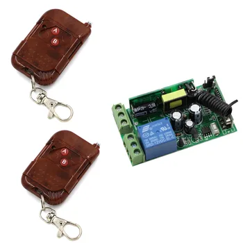 AC85-250v 1ch rf wireless remote switch wireless light Lamp LED switch 1 Receiver 2 Transmitter 315/433 Remote ON OFF Controller
AC85-250v 1ch rf wireless remote switch wireless light Lamp LED switch 1 Receiver 2 Transmitter 315/433 Remote ON OFF Controller
