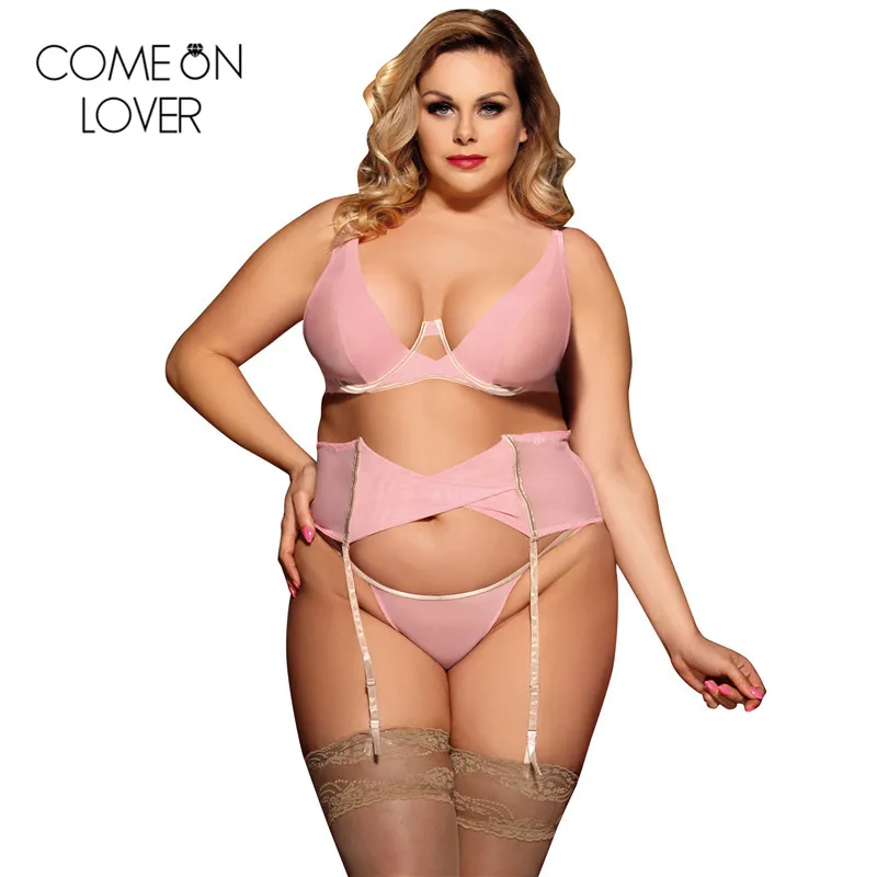 Comeonlover Plus size women lingerie set pink disfraces sexis with garter belt set push up lenceria mujer sexy sets RL80465
Comeonlover Plus size women lingerie set pink disfraces sexis with garter belt set push up lenceria mujer sexy sets RL80465