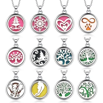 10cps Tree of Life Aroma Necklace Stainless Steel Aromatherapy Essential Oil Diffuser Perfume Locket Pendant Jewelry Christmas
10cps Tree of Life Aroma Necklace Stainless Steel Aromatherapy Essential Oil Diffuser Perfume Locket Pendant Jewelry Christmas