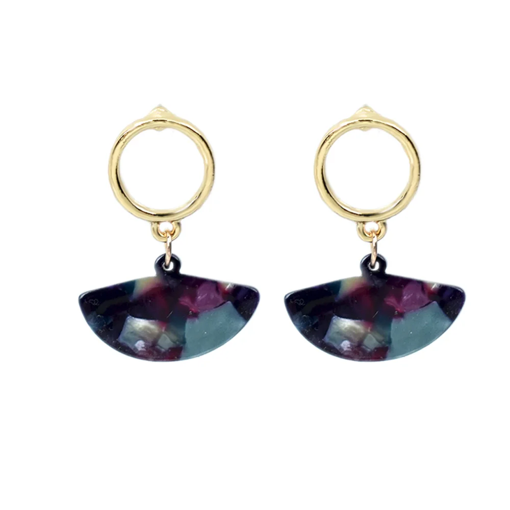 Chadestinty Vintage Geometric Acrylic Drop Earrings For Women Gold Color Hollow Round Earing Bohemia Resin Jewelry pendientes 
Chadestinty Vintage Geometric Acrylic Drop Earrings For Women Gold Color Hollow Round Earing Bohemia Resin Jewelry pendientes