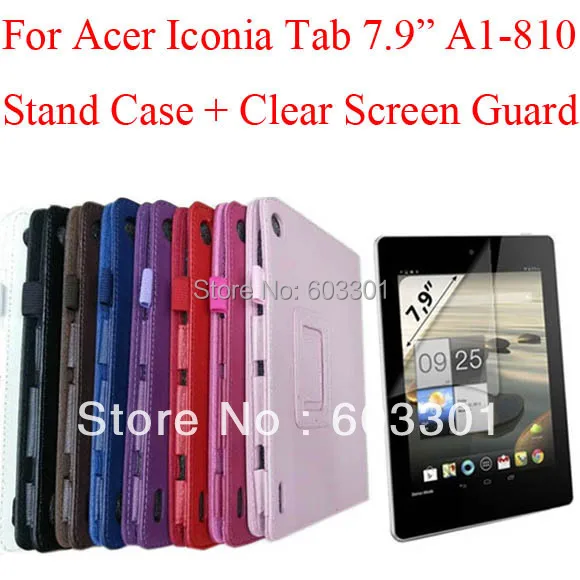 For Acer Iconia Tab A1-810 7.9" tablet cover + Clear screen protector, for acer A1 810 case + screen film
For Acer Iconia Tab A1-810 7.9" tablet cover + Clear screen protector, for acer A1 810 case + screen film