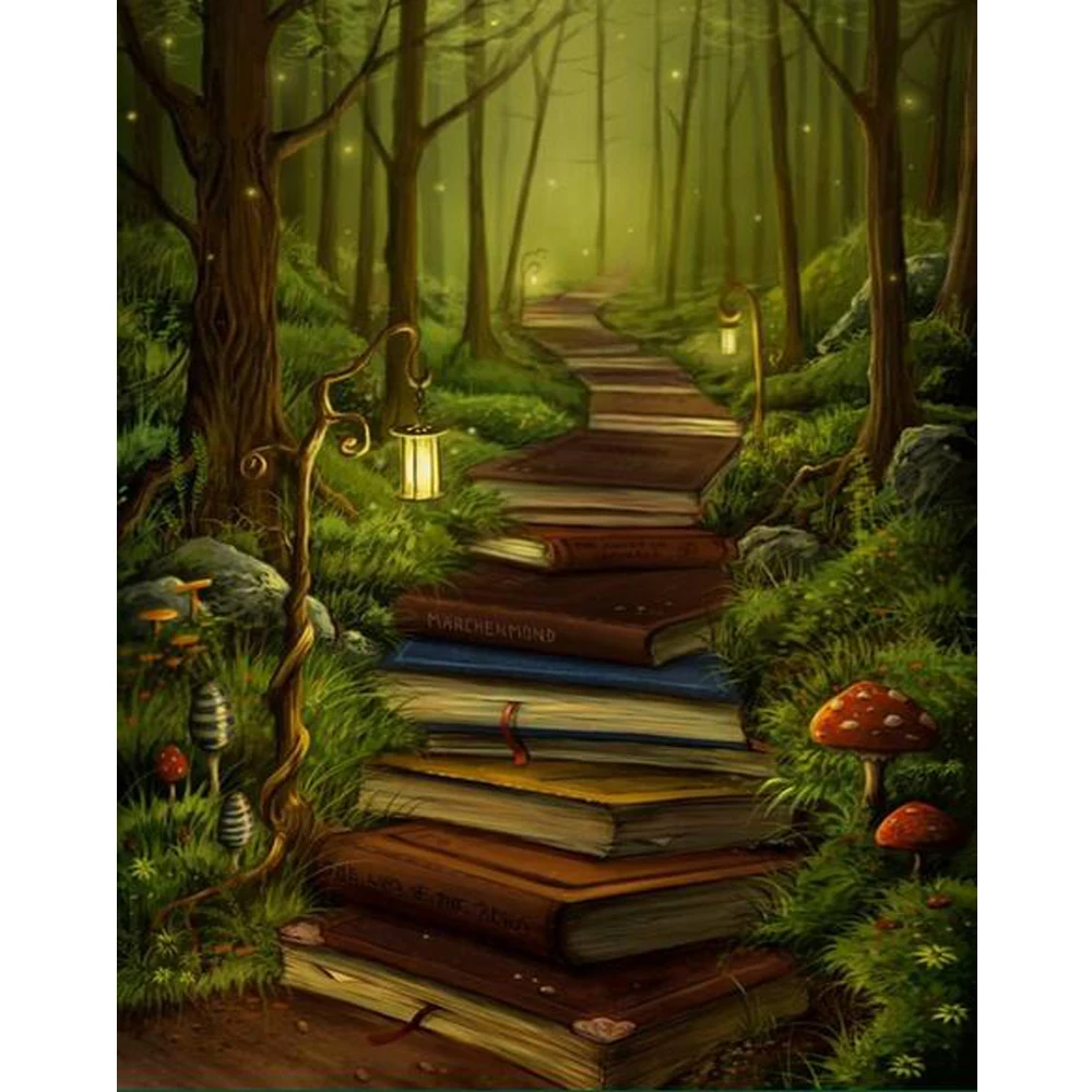 Full Square / Round Diamond painting cross stitch Book Road Diamond mosaic Fantasy Forest 5D Diamond embroidery Home Decor L87
Full Square / Round Diamond painting cross stitch Book Road Diamond mosaic Fantasy Forest 5D Diamond embroidery Home Decor L87