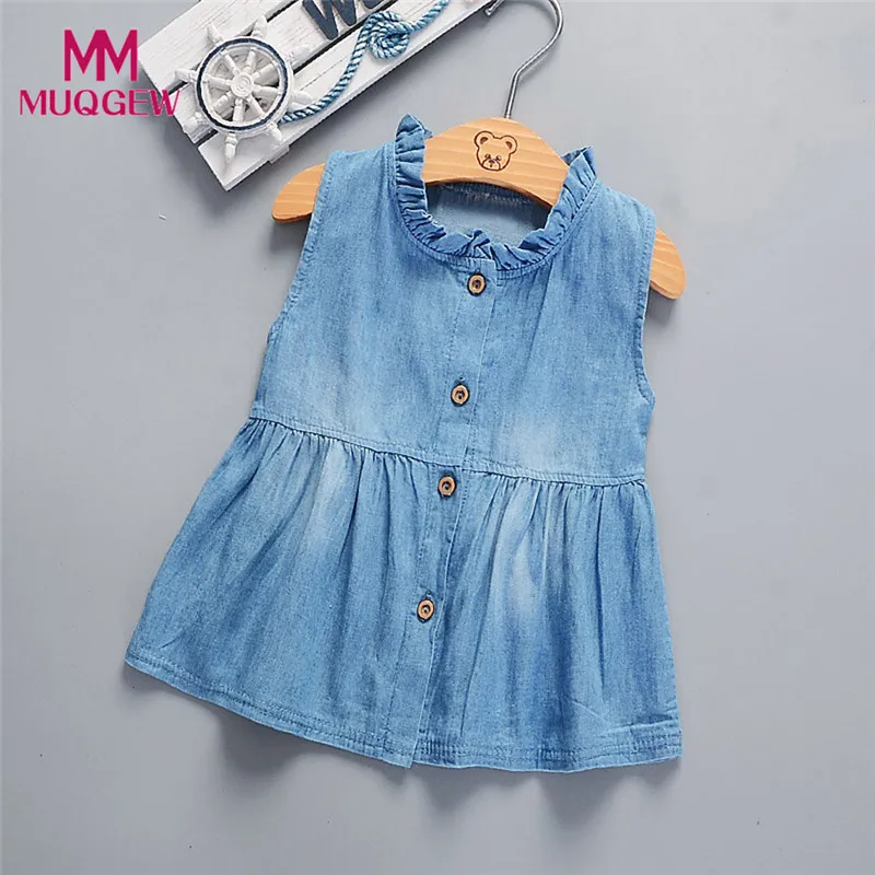 MUQGEW Toddler Baby Girls Solid Sleeveless Princess Denim Dresses Outfits Sundress girl dresses kids casualvestidos infantil #sg
MUQGEW Toddler Baby Girls Solid Sleeveless Princess Denim Dresses Outfits Sundress girl dresses kids casualvestidos infantil #sg