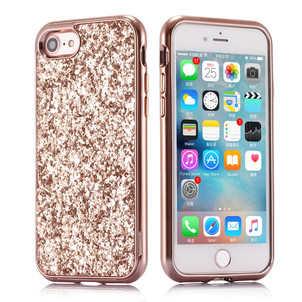Shockproof Luxury Diamond Glitter Bling For Apple iPhone X 6 6S Plus 7 8 Plus Case Dual Layer Silicone Phone Case for iPhoneX 10
Shockproof Luxury Diamond Glitter Bling For Apple iPhone X 6 6S Plus 7 8 Plus Case Dual Layer Silicone Phone Case for iPhoneX 10