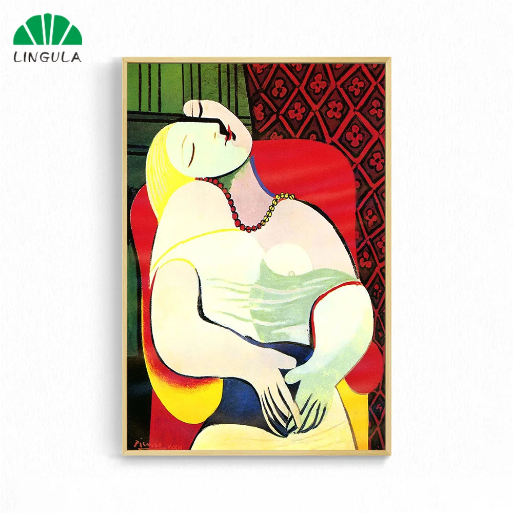 Абстрактная картина Pablo Picasso Le Reve настенные фотографии для гостиной дома
