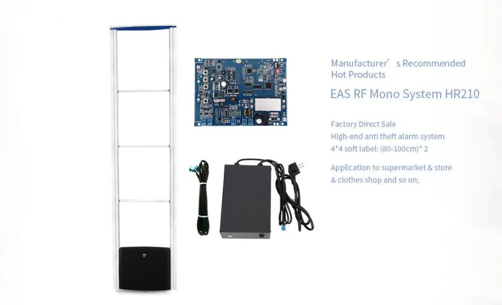 Best Quality EAS Anti Theft Alarm Mono system HR210 (MONO PCB HR-500) retail security RF EAS door anti shoplifting system
Best Quality EAS Anti Theft Alarm Mono system HR210 (MONO PCB HR-500) retail security RF EAS door anti shoplifting system