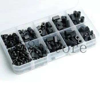 Promotion! 300pcs M3 Nylon Black M-F Hex Spacers Screw Nut Assortment Kit Stand-off Set
Promotion! 300pcs M3 Nylon Black M-F Hex Spacers Screw Nut Assortment Kit Stand-off Set