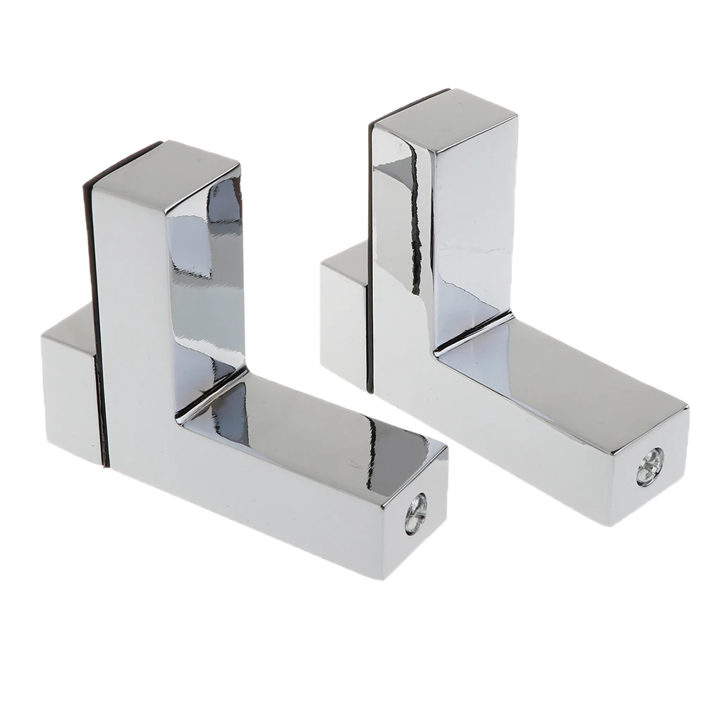 Glass Shelf Bracket Glass Clamp for 3-33mm Wood or Glass Shelves Solid Metal Adjustable Wall Mount 2 Pack, Brushed Nickel Glass Shelf Bracket Glass Clamp for 3-33mm Wood or Glass Shelves Solid Metal Adjustable Wall Mount 2 Pack, Brushed Nickel