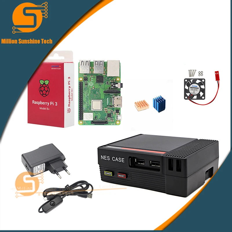 Raspberry Pi 3 NESPi Case +Raspberry Pi 3B+plus + Fan+5V 2.5A Power+heatsink free shipping
Raspberry Pi 3 NESPi Case +Raspberry Pi 3B+plus + Fan+5V 2.5A Power+heatsink free shipping