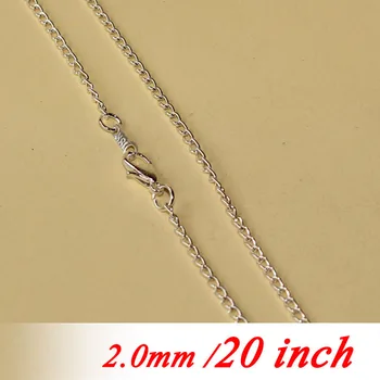 For Fashion Women Men Jewelry Links Pendants 20" 2mm Metal Curb Chains With Lobster Clasps Connector Silver Color Bulk Necklace
For Fashion Women Men Jewelry Links Pendants 20" 2mm Metal Curb Chains With Lobster Clasps Connector Silver Color Bulk Necklace